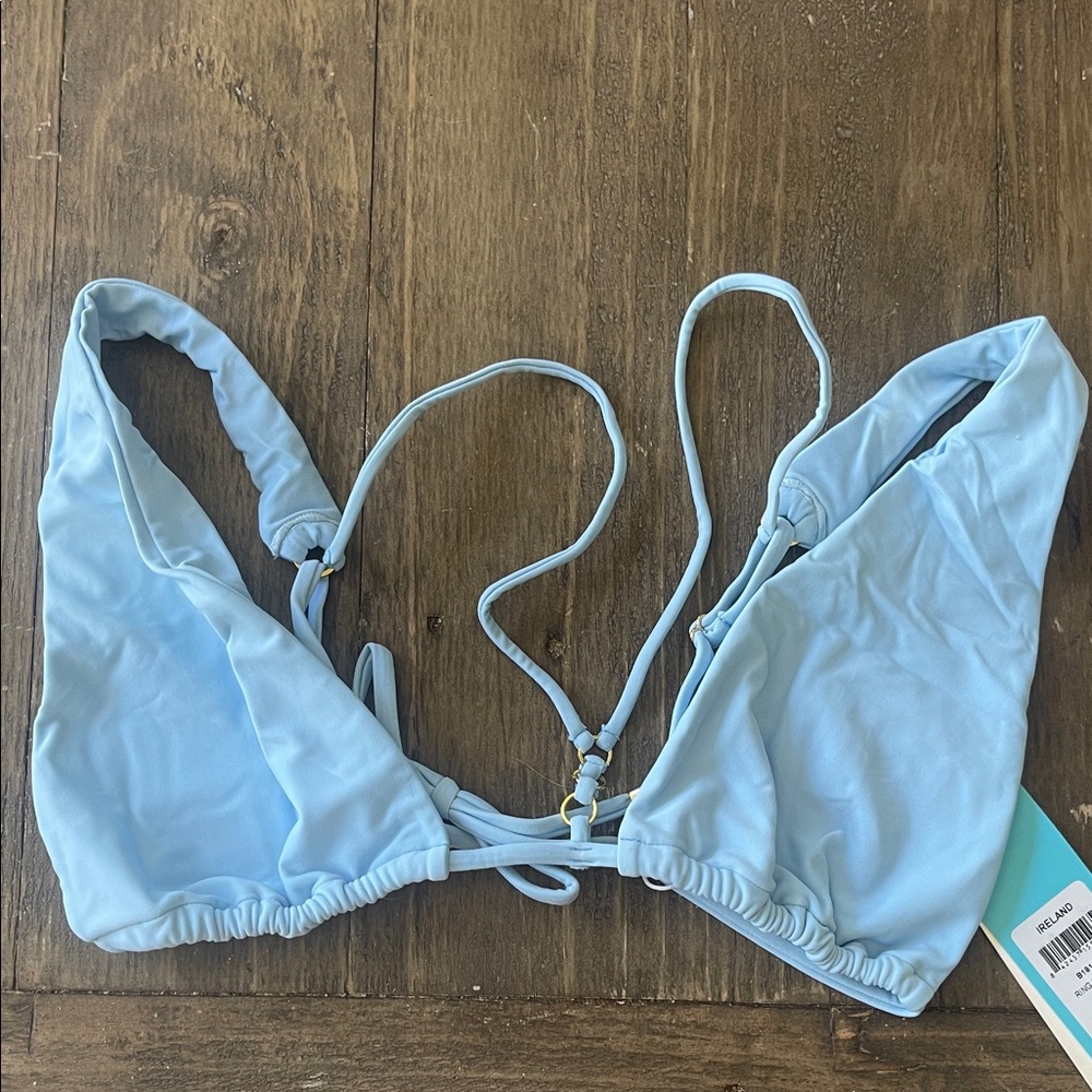 Beach Bunny Light Blue Triangle Bikini Top